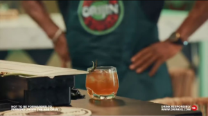 Basketmouth and Lara Rawa during the Mix With Orijin season finale cocktail session.