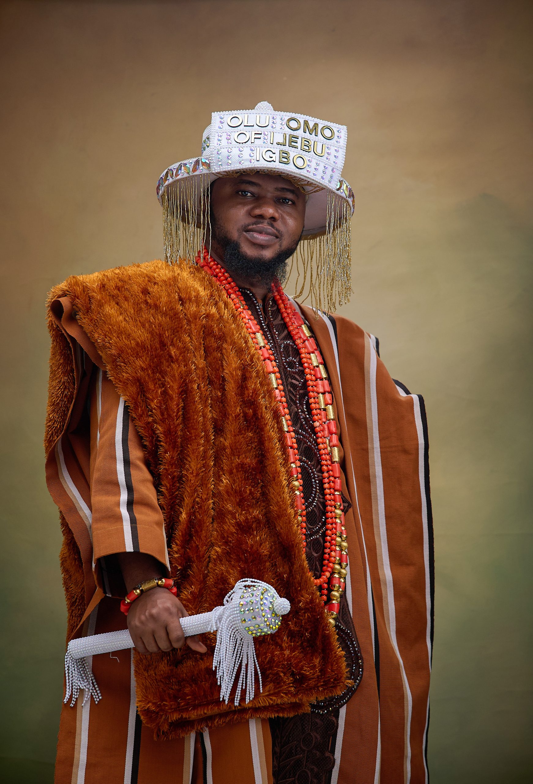 High Chief Olawale Abiodun Lawal Abinugbola, photographed by Fasanmi Afolabi (@folastag), styled by Simi Teds Bespoke
