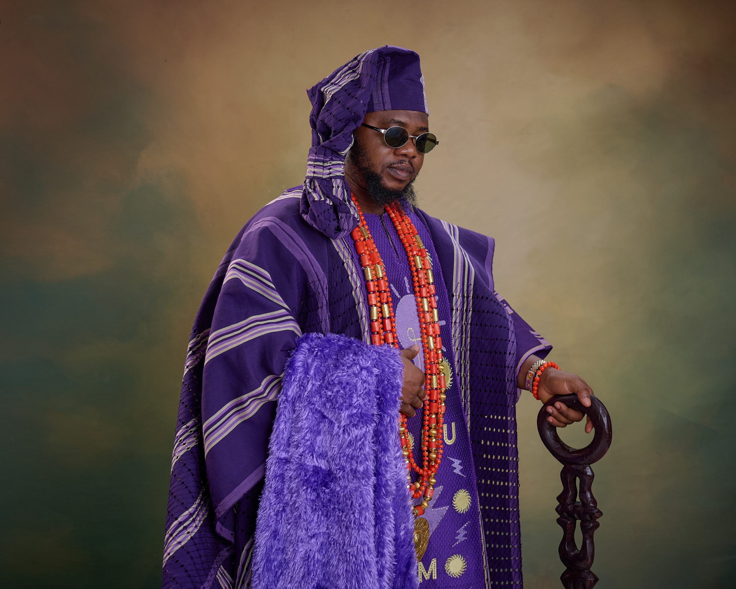 High Chief Olawale Abiodun Lawal Abinugbola, photographed by Fasanmi Afolabi (@folastag), styled by Simi Teds Bespoke