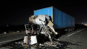 Accident along the Cele inward axis of Oshodi–Apapa Expressway at Mile 2, Lagos