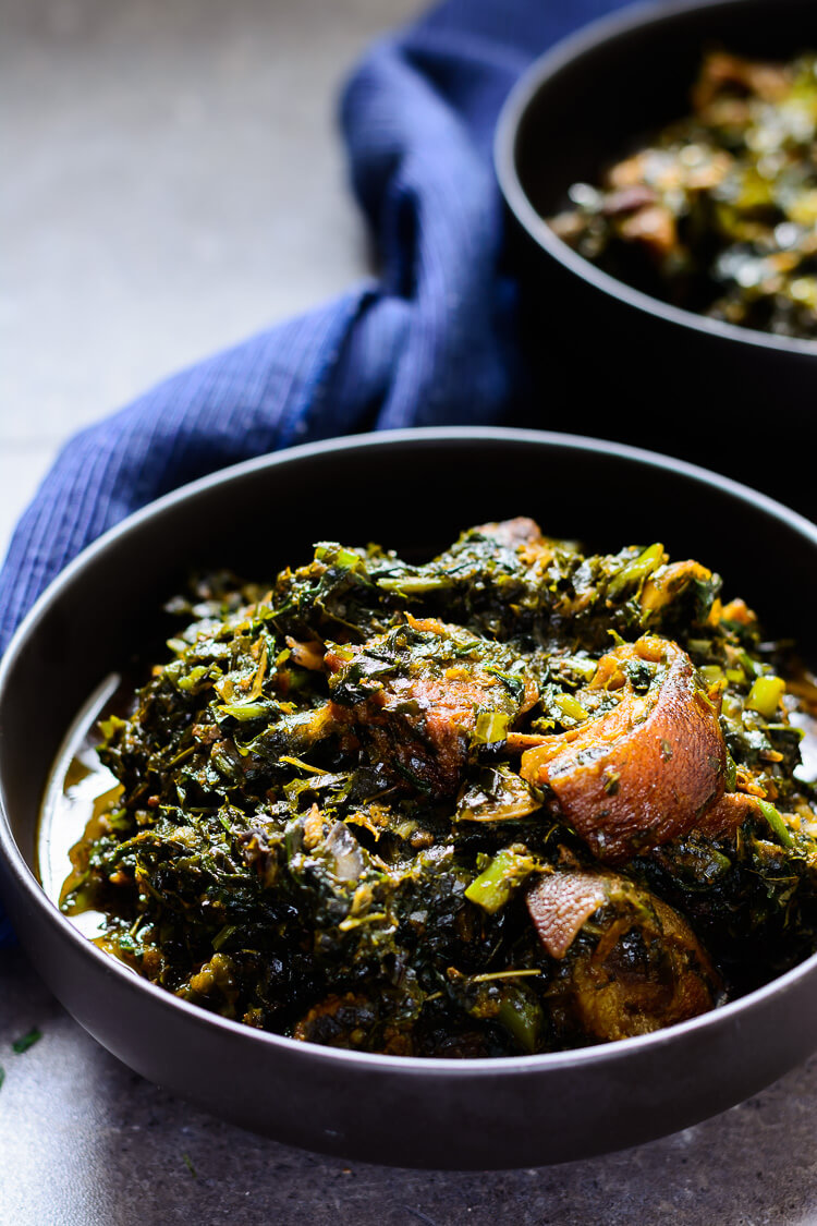 Afang soup. Photo Credit: Yummy Medl