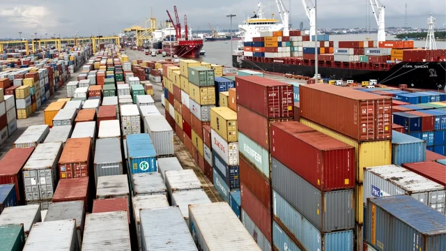 Containers at Apapa port