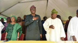 Governor Sanwo-Olu and Late Lateef Jakande