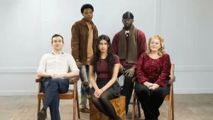 Group shot of Her Skin, Her Sin cast and director