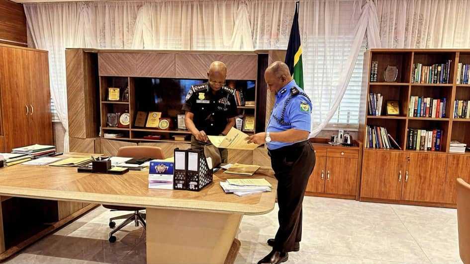 Inspector-General of Police Olatunji Disu praises predecessor Kayode Egbetokun for modern policing contributions at Ogun reception event in Ilaro Ogun