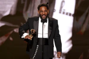 Kendrick Lamar at the 68th Grammys
