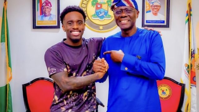 Governor Babajide Sanwoolu and Streamer, Kai Cenat