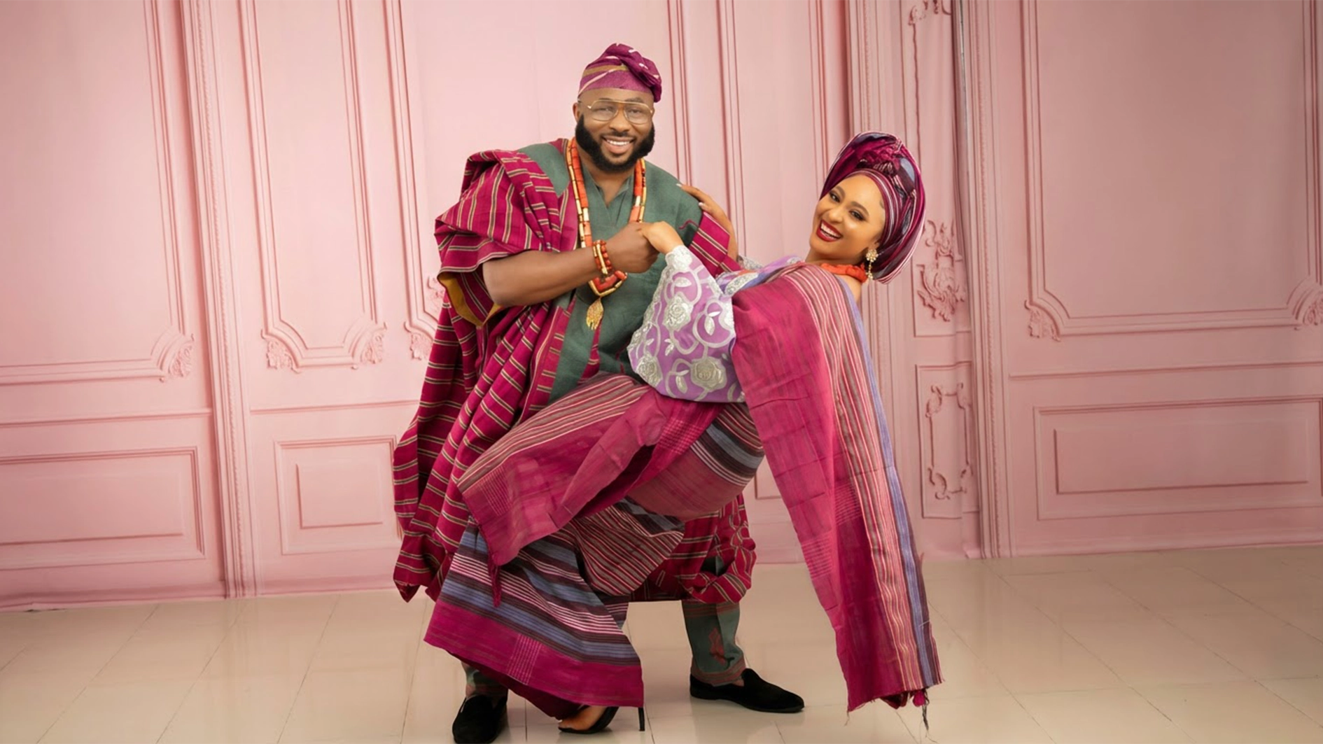 Olakunle Churchill and Roseline Meurer