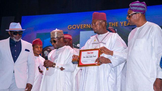 Governor Yusuf Wins The Sun Newspaper Governor of the Year Award