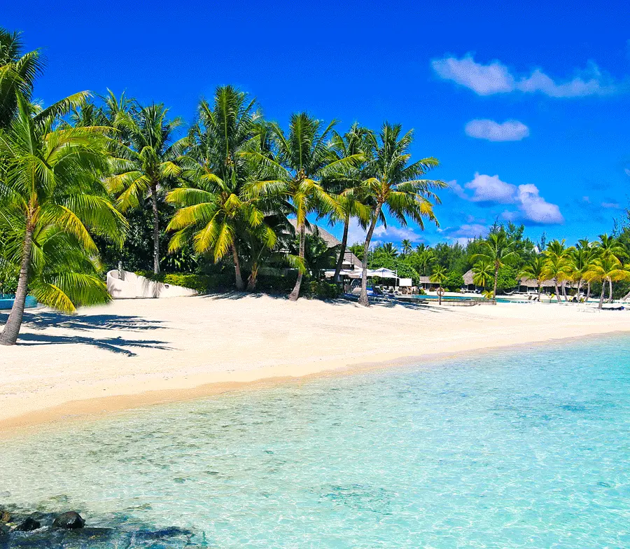 Matira beach, Polynesia. Photo Credit