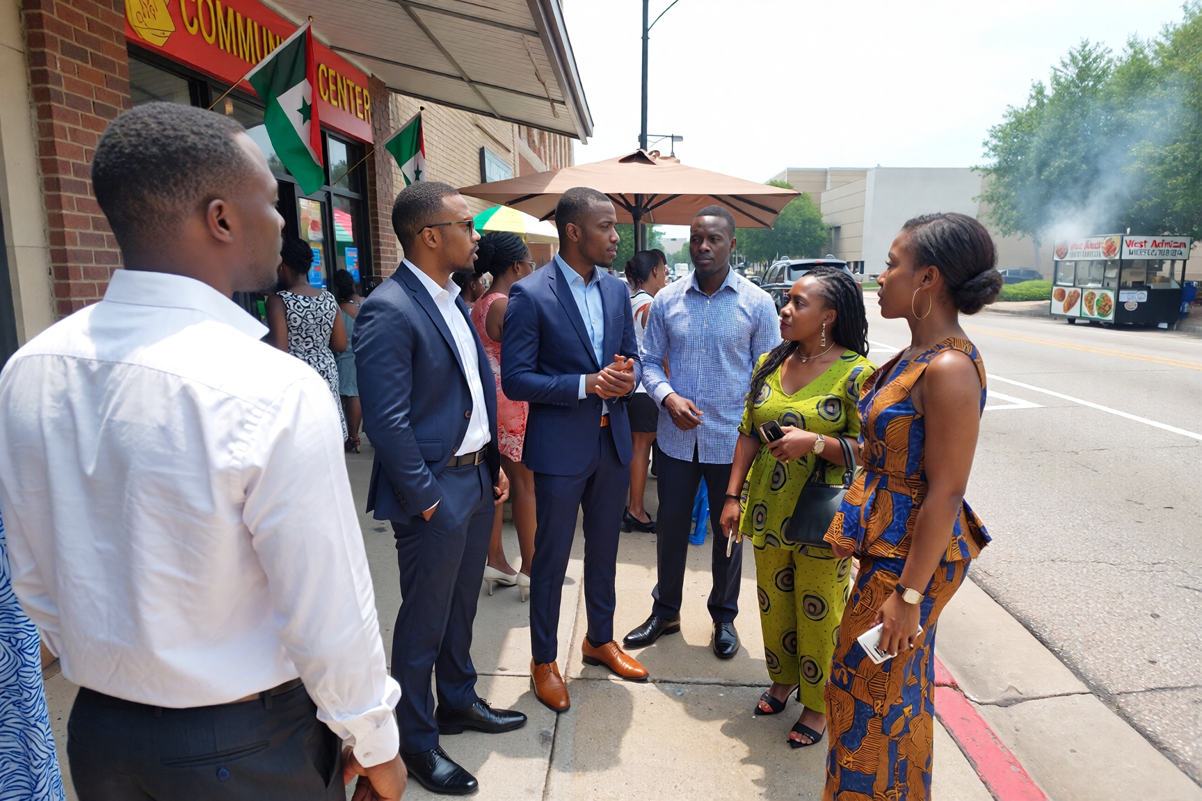 A group of Nigerians that form a community in a city of Texas