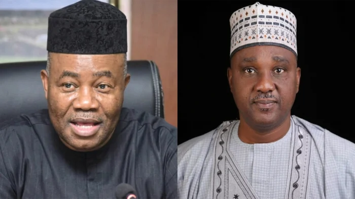 Senate President, Godswill Akpabio and Speaker of the House of Representatives, Tajudeen Abbas