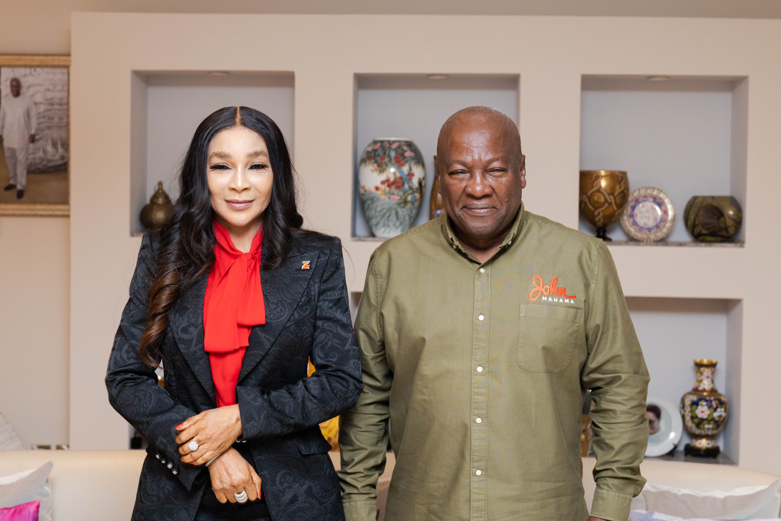 The GMD with the President of Ghana, John Mahama