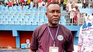 The suspended head coach of Warri Wolves FC, Napoleon Aluma
