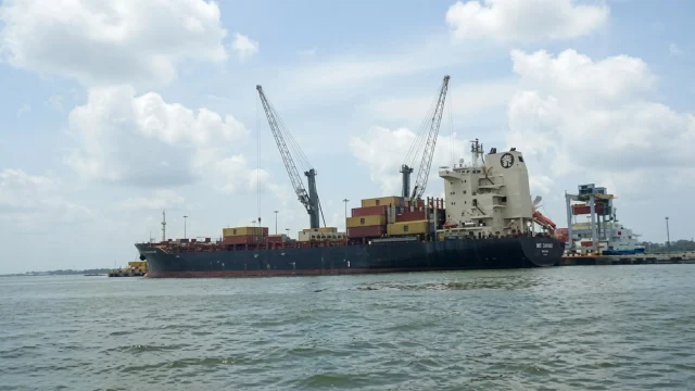 Vessel at Nigeria seaport