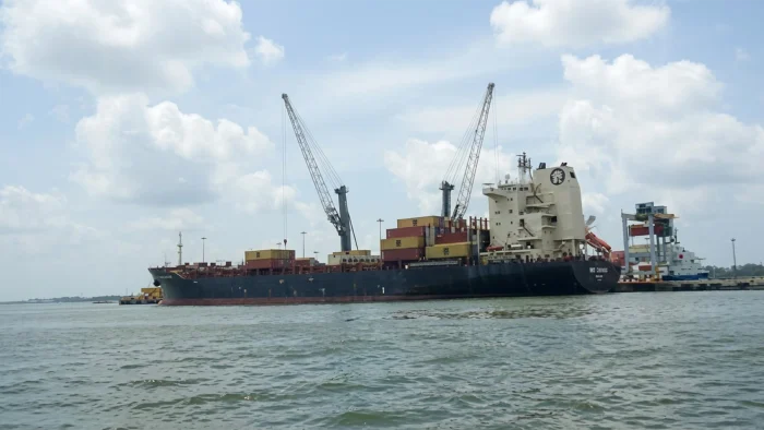 Vessel at Nigeria seaport