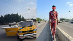 Suspect and the seized vehicle