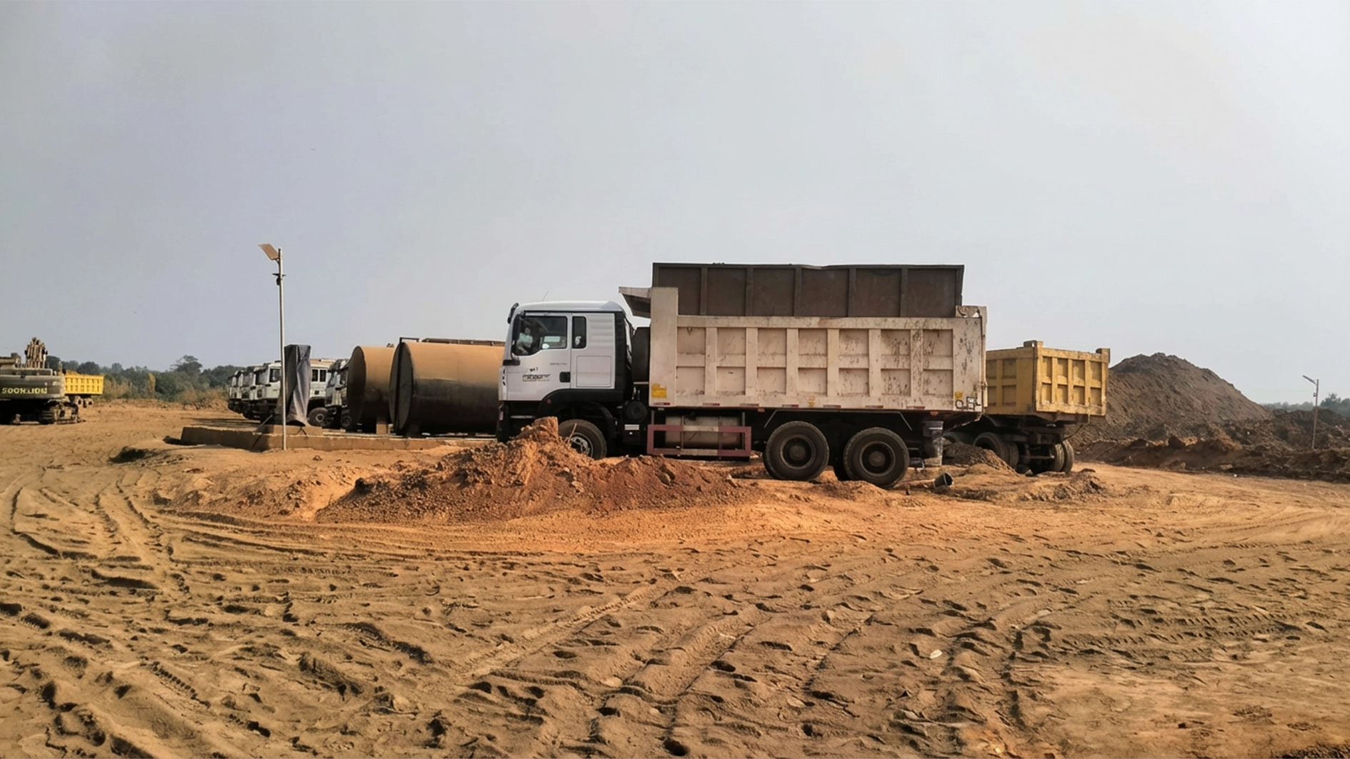 Coal mining trucks