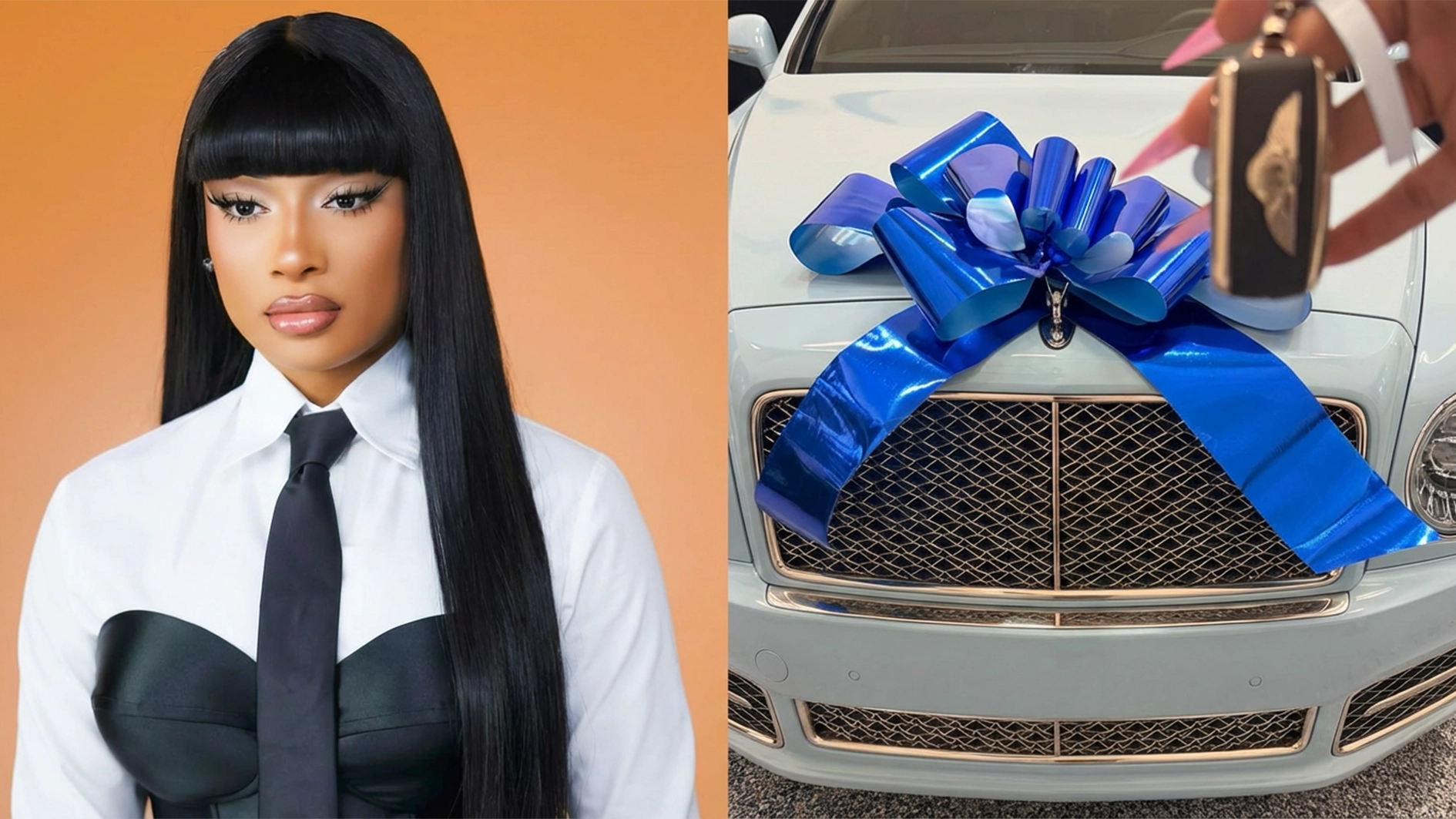 Megan Thee Stallion and her Bentley