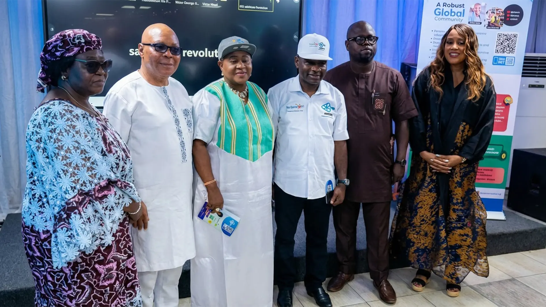 Stakeholders at the mega launch of the 37-million Digital Literacy and SparkHubs Initiative organised by Global Cluster