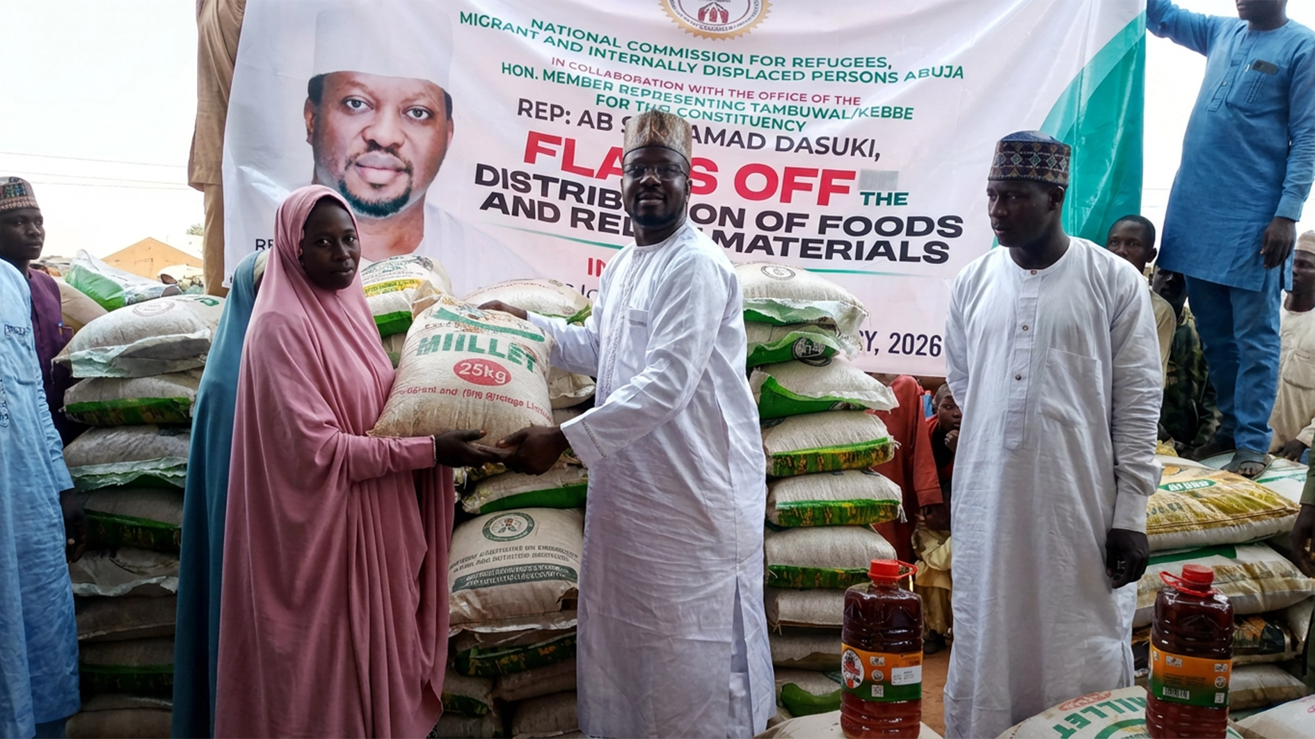 Some of the items distributed to the beneficiaries