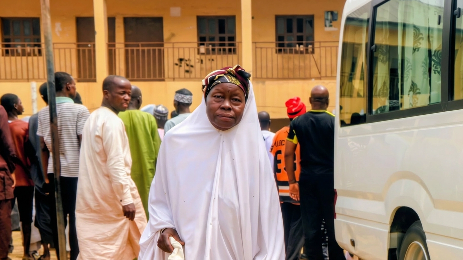 Maman Aisha waited until the final results from her polling unit were announced before leaving the venue at Area 1 this evening. Lucy