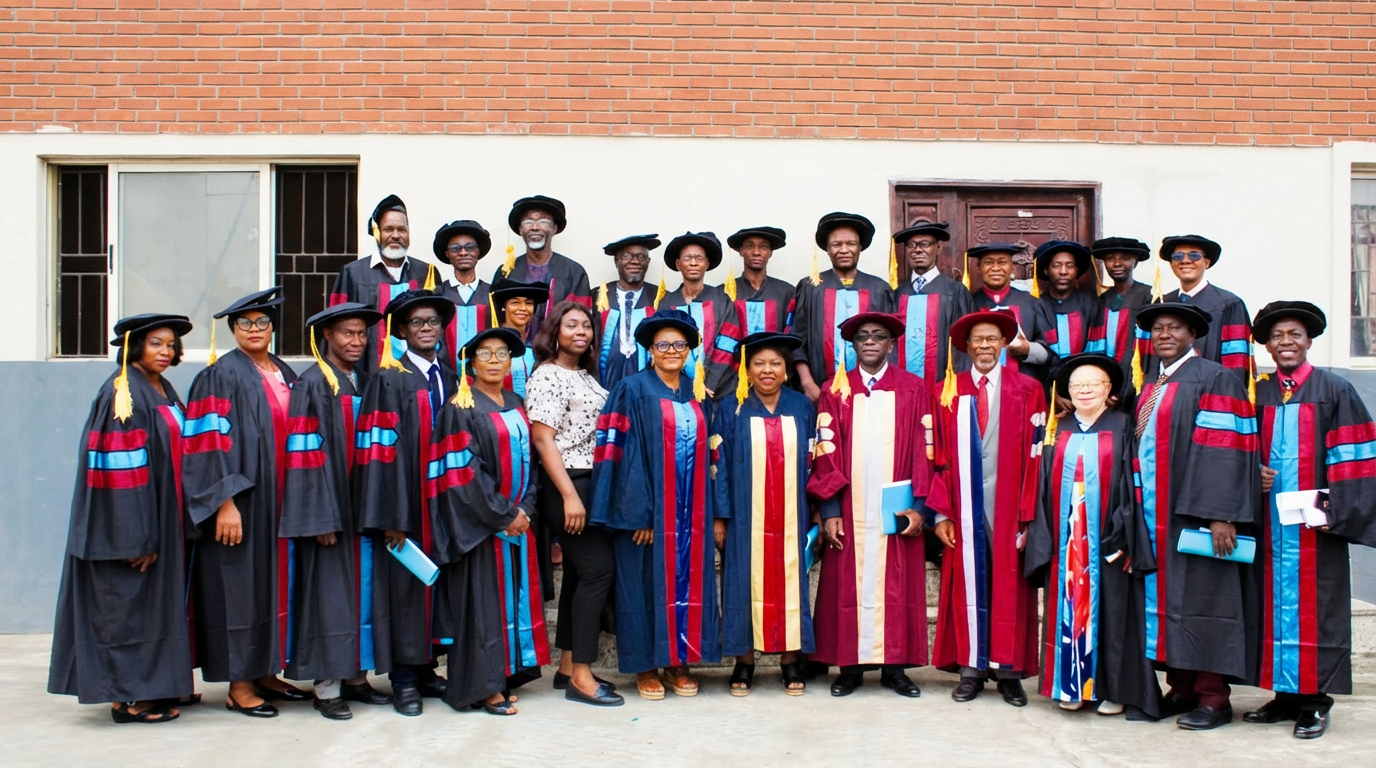 A cross section of matriculants at the Nigerian Institute of Journalism, recently.