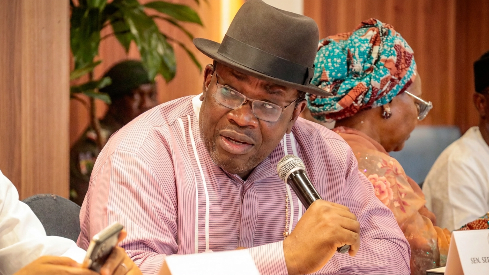 Seriake Dickson welcomes ADC, SDP, LP defectors into NDC in Abuja, signalling political realignment ahead of 2027 elections and opposition shifts