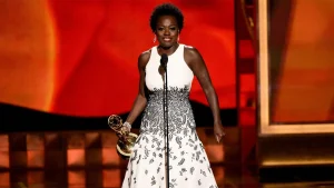 Viola Davies as the outstanding  lead actress in Drama Series at the  at the 2015 Emmys Awards