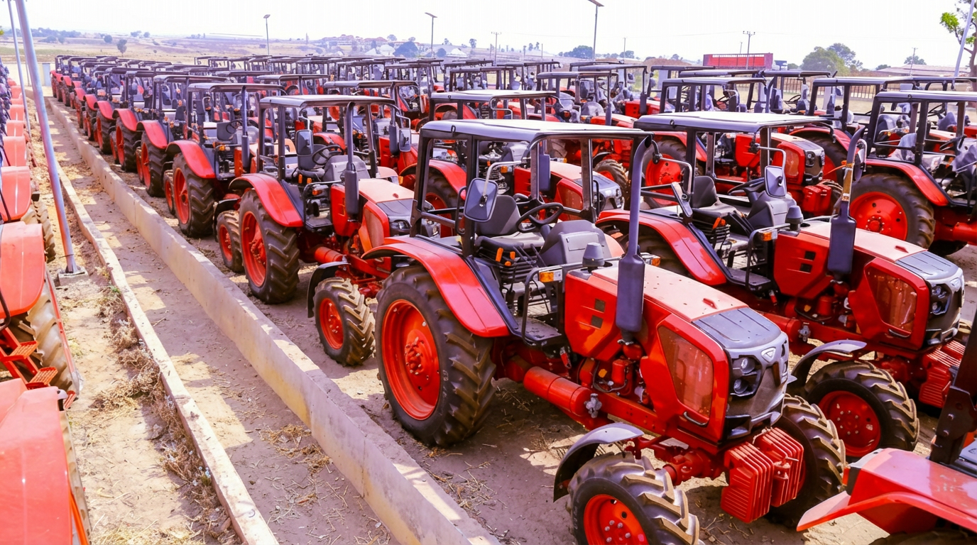 Tractors distributed in the first phase of the Renewed Hope National Agricultural Mechanisation Programme.