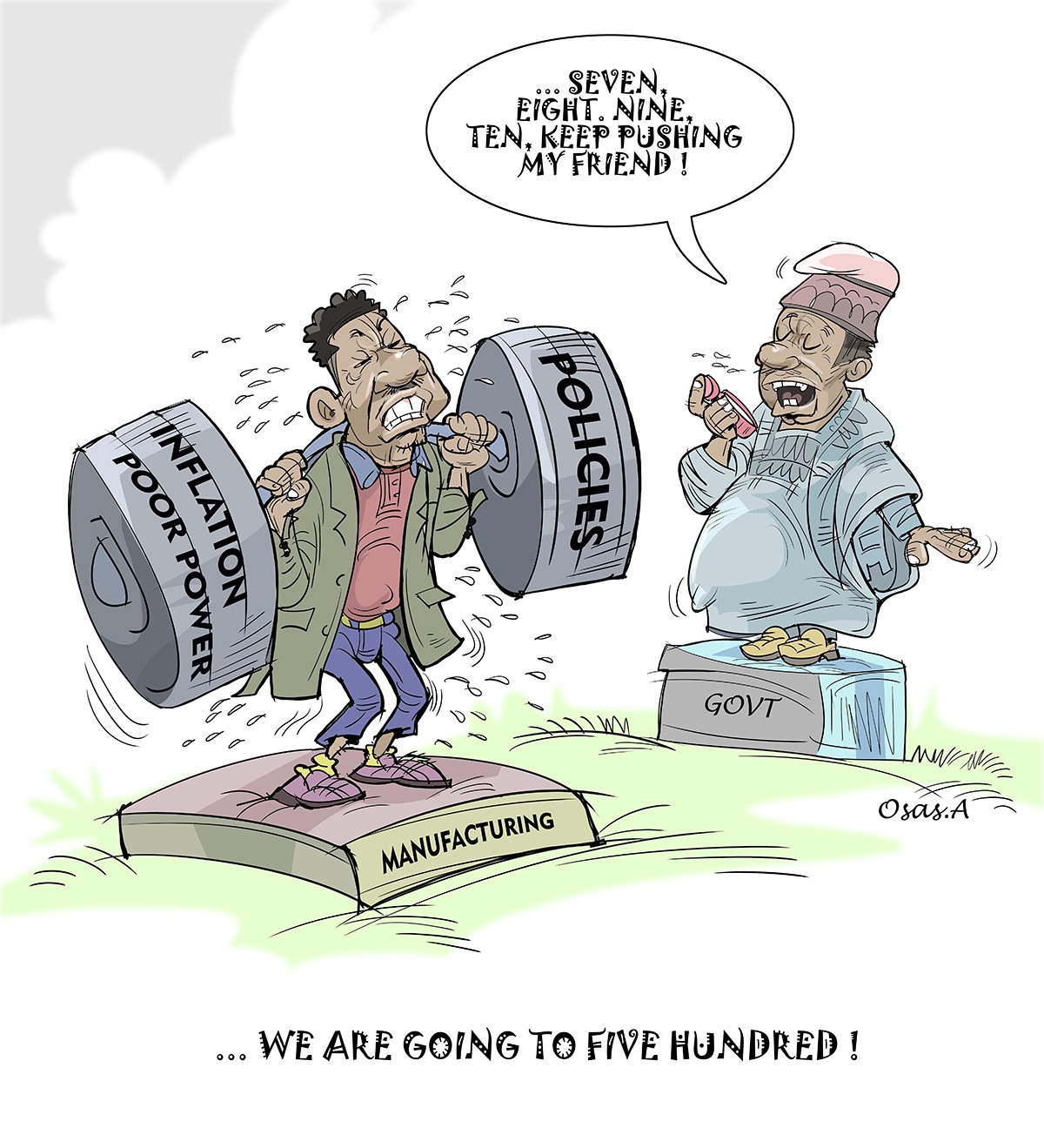 Nigerian Political Cartoon Satirizes Leadership and Governance Challenges