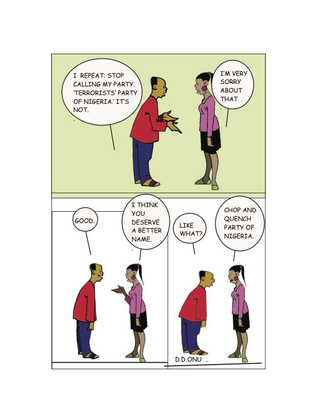 Nigerian Political Cartoon Satirizes Leadership and Governance Issues
