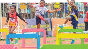 Children hurdle