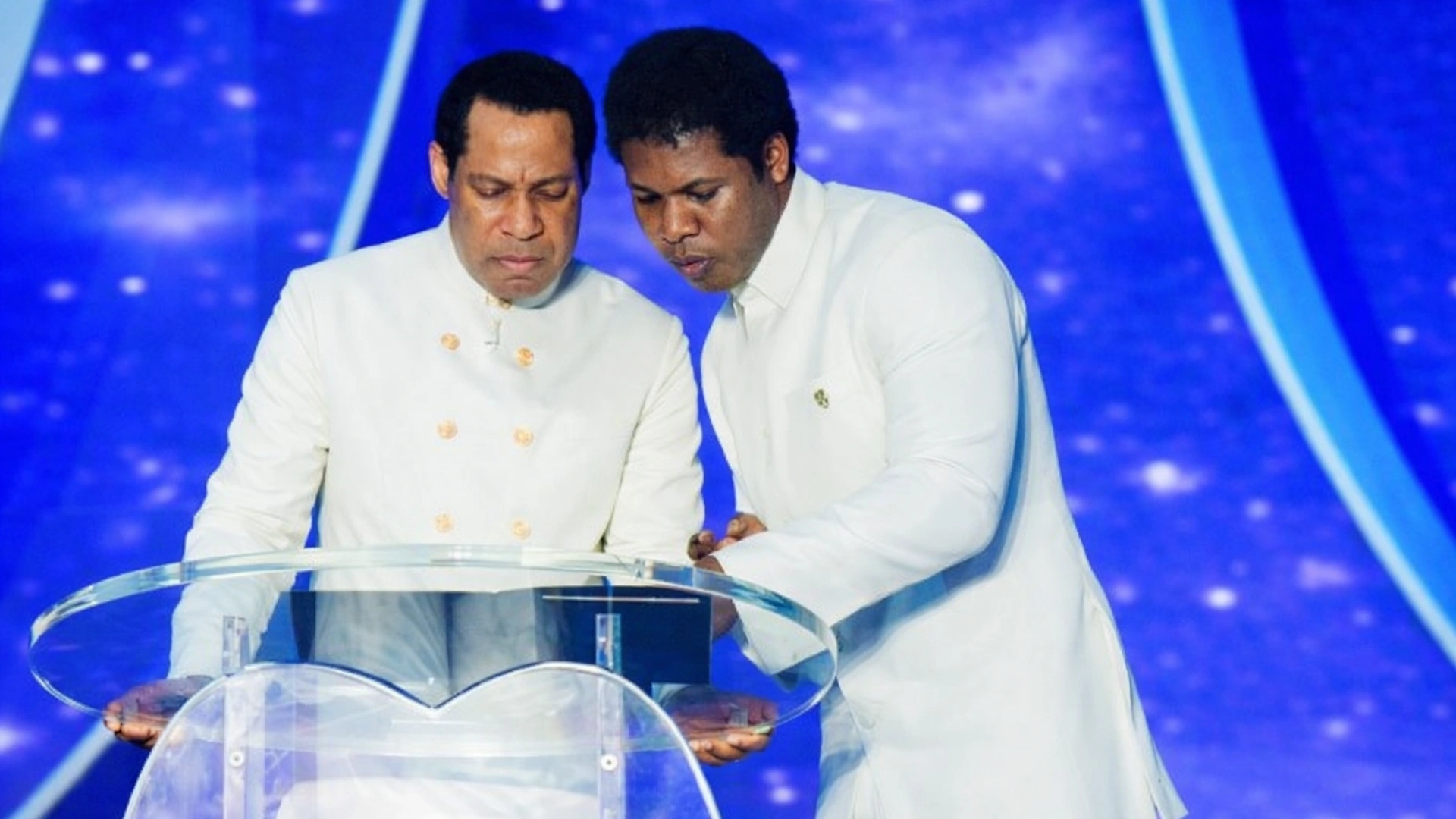 Pastor Chris Oyakhilome and his nephew Pastor Daysman Oyakhilome