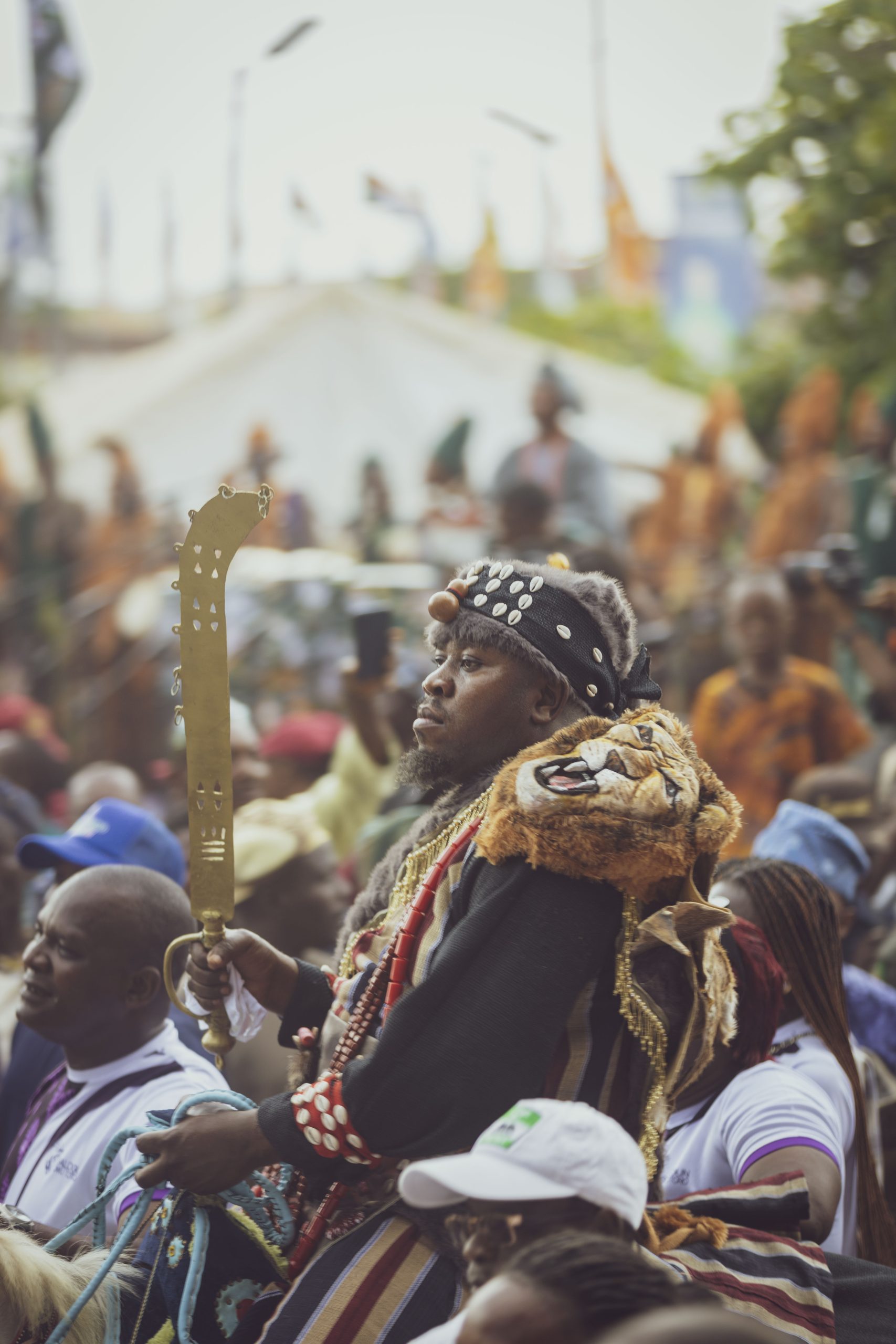 Scene from the grand finale of the Lisabi Festival. 
