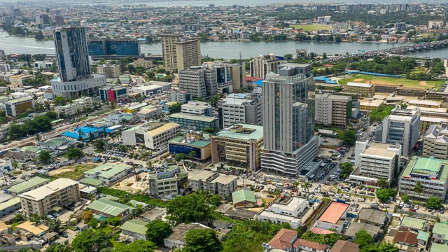 Aerial view of VI, Lagos