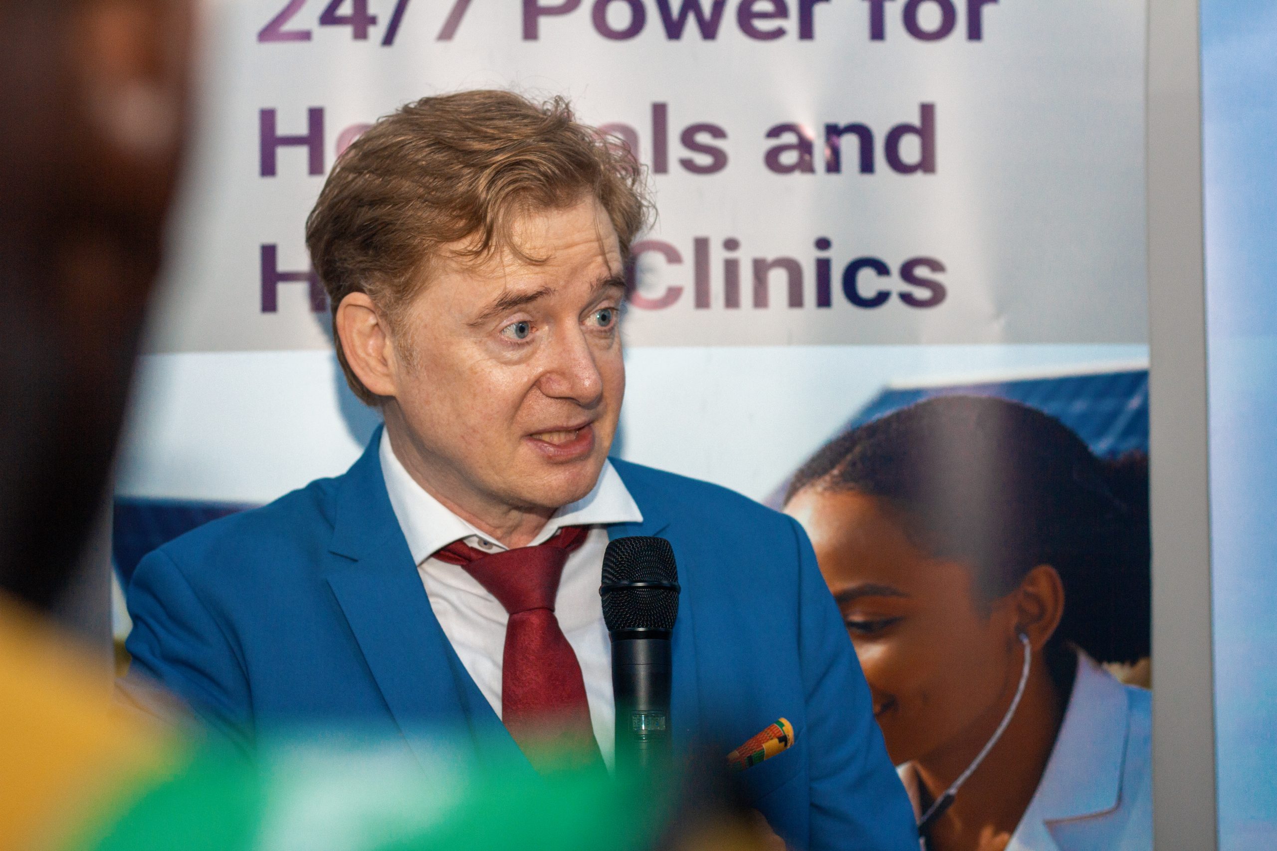 Ulf Brackmann interacting with guests at WACEE'26
