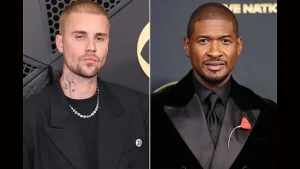 Usher and Justin Bieber.