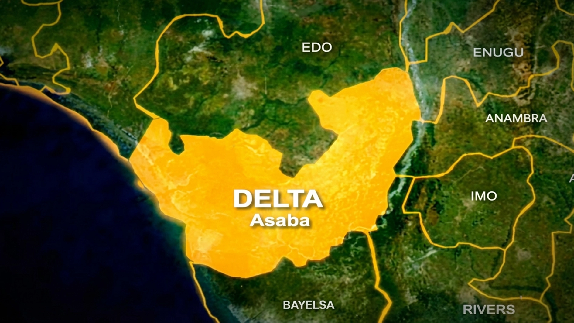 Map of Delta State