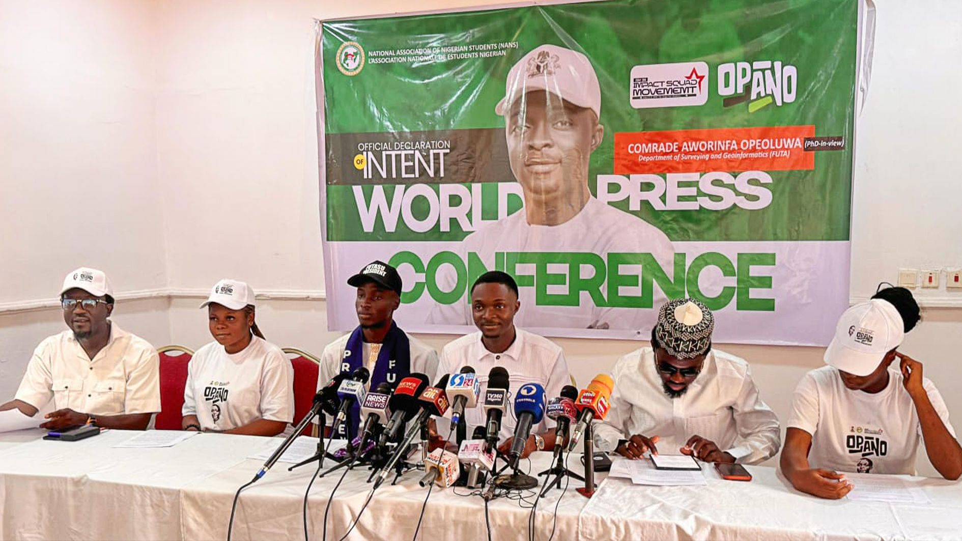 Comrade Awoyinfa Opeoluwa declares intention to run for NANS President on Saturday.