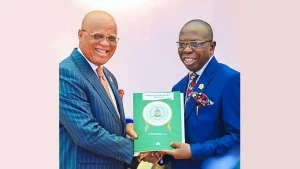 Governor Umo Eno and Paul Bassey