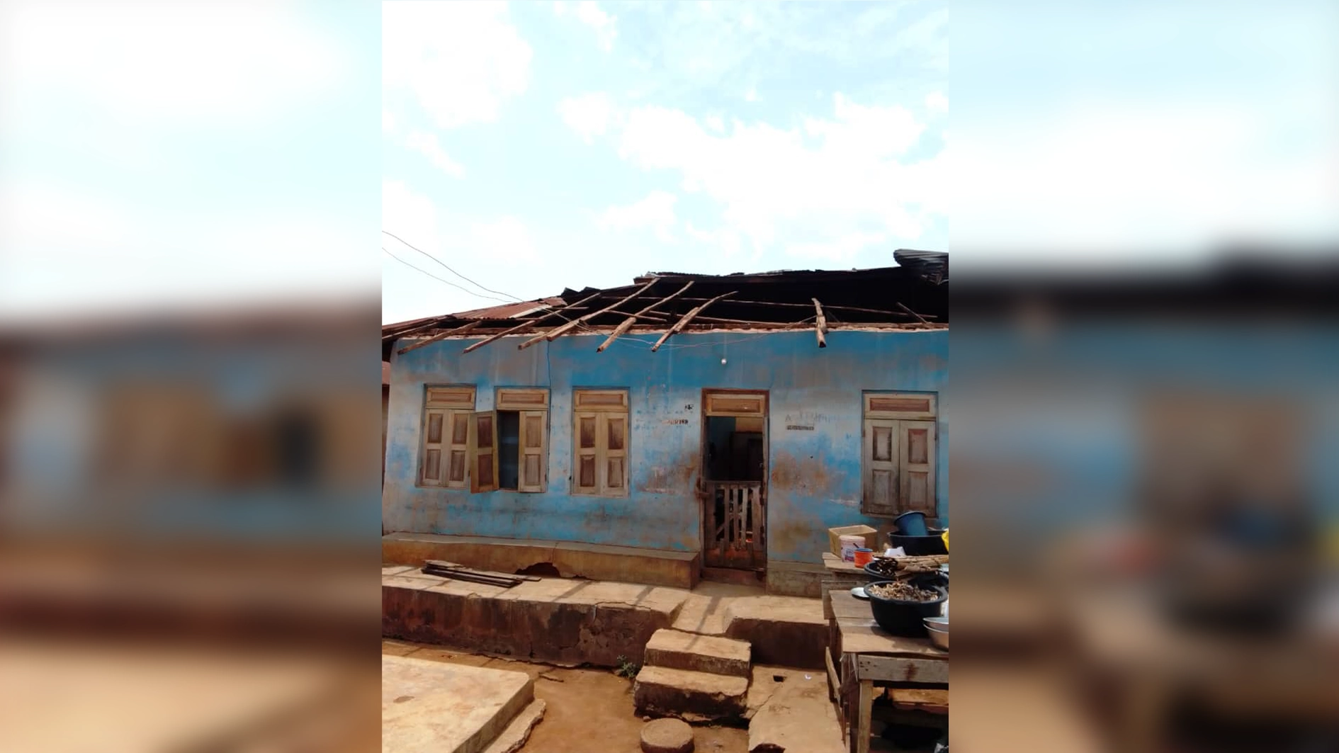 The affected old palace                           PHOTO: OLUWAYOMI AYENIBIOWO