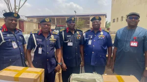 The Commandant General of the Nigeria Security and Civil Defence Corps, Ahmed Audi.