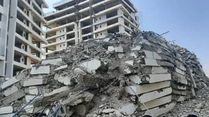 One of the building collapse in Lagos