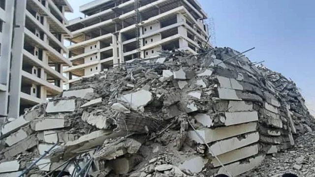 One of the building collapse in Lagos