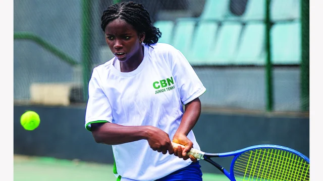 CBN Girls’ 16s Champion, Gloria Samuel, is one of the players reportedly denied access to the National Stadium, Lagos, tennis facilities.