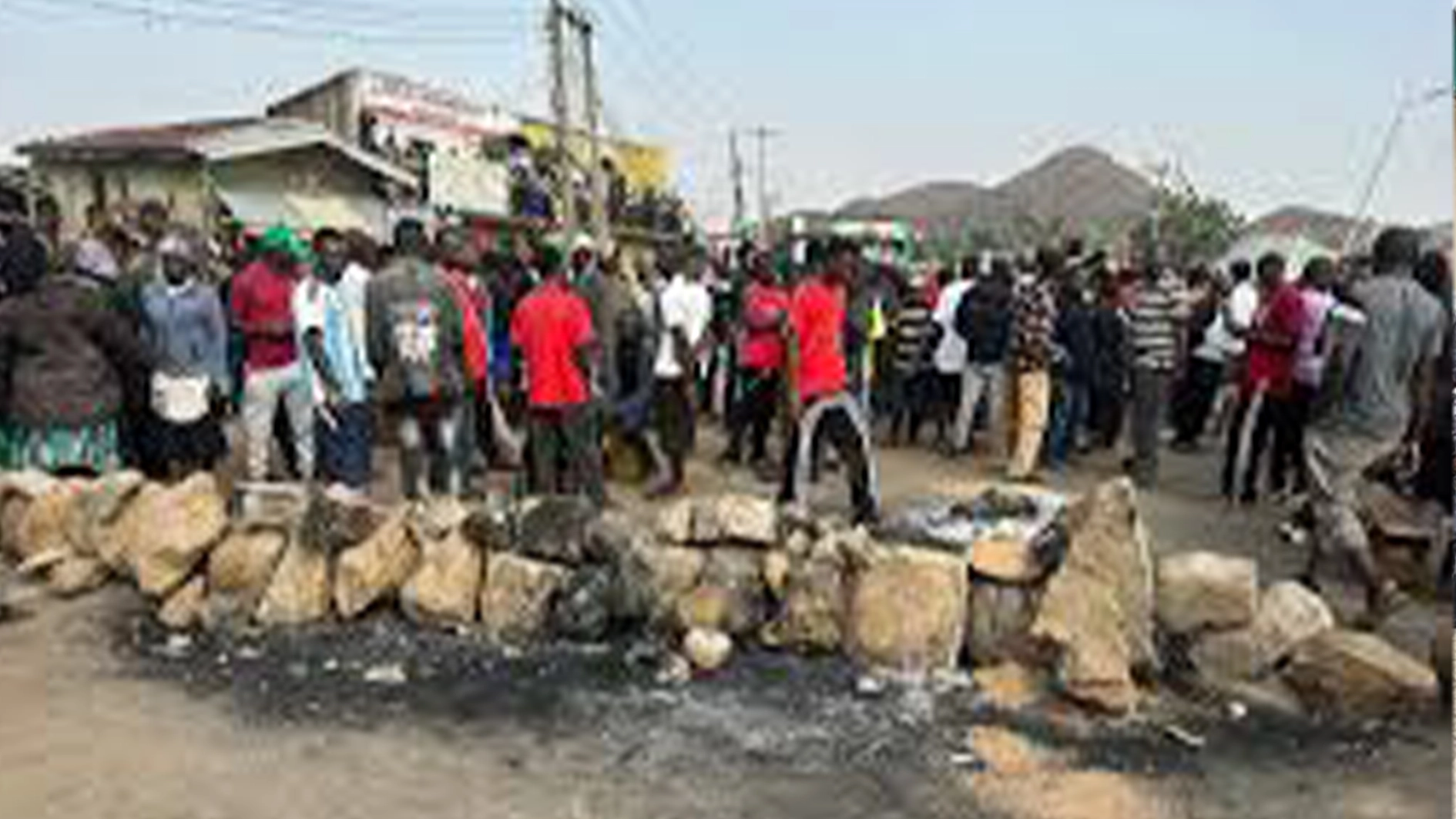 Residents after the attack