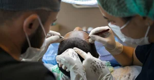 hair-transplant-at-a-clinic