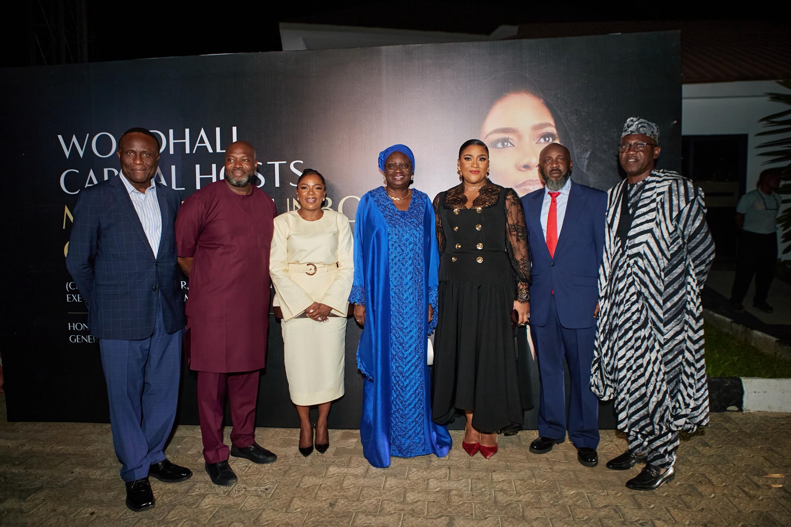 L-R   Dr. Adeyemi Onabowale, Founder, President/Chief Executive Officer, Reddington Hospital  Mr. Viavo Hunponu-Wusu, Chairman, Woodhall Capital International Foundation (WCIF) Mrs. Mojisola Hunponu-Wusu, Founder and President, Woodhall Capital Engr. (Mrs.) Noimot Salako-Oyedele, Deputy Governor of Ogun State Mrs. Adetokunbo Oguchi, Chief Executive Officer, Moke Atelier & Executive Director, Mama Cass Group Mr. Tony Oguchi, Managing Director/ Chief Executive Officer, Offplan Investments Mr. Tokunbo Talabi, Secretary to the Ogun State Government (SSG)