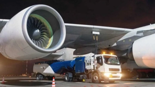 Airplane aviation fuel
